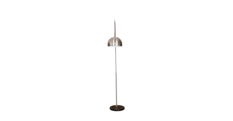 Arco Modern 76" Arched Floor Lamp: Black Marble Base & Metal Dome Shade