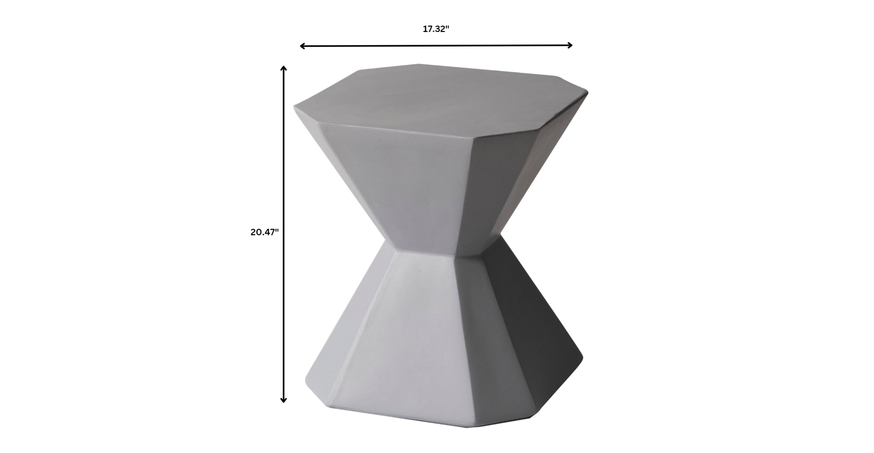 Azure Side Table Round Fiberstone Accent Table