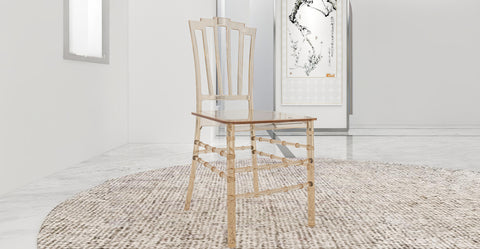 Synth Dining Chair Polycarbonate Side Chair with Windsor Back Design