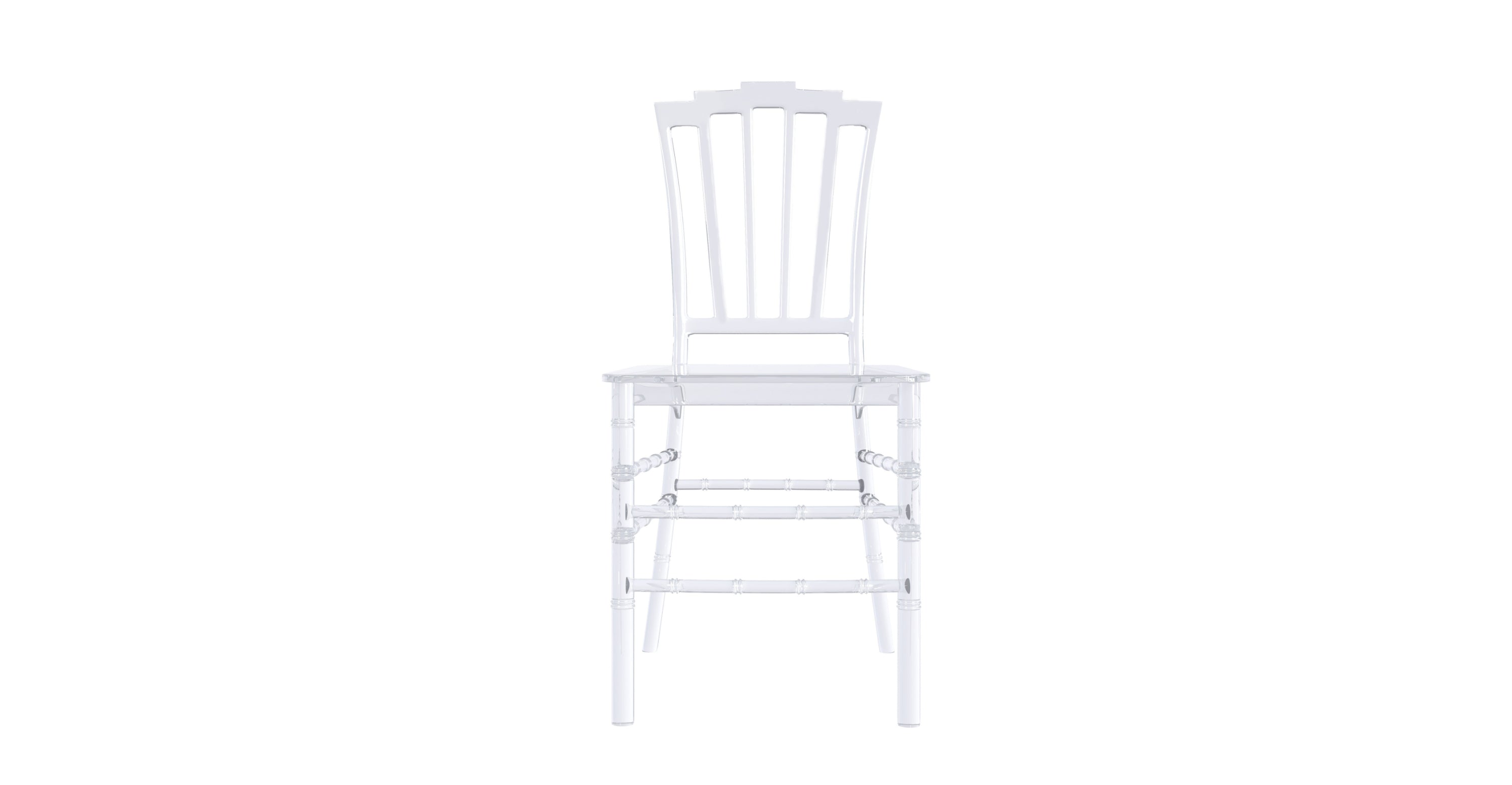 Synth Dining Chair Polycarbonate Side Chair with Windsor Back Design