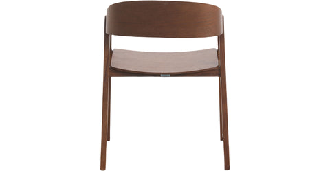 Rivo Dining Chairs in Sturdy Oak Wood with Open Back Design and Armrests