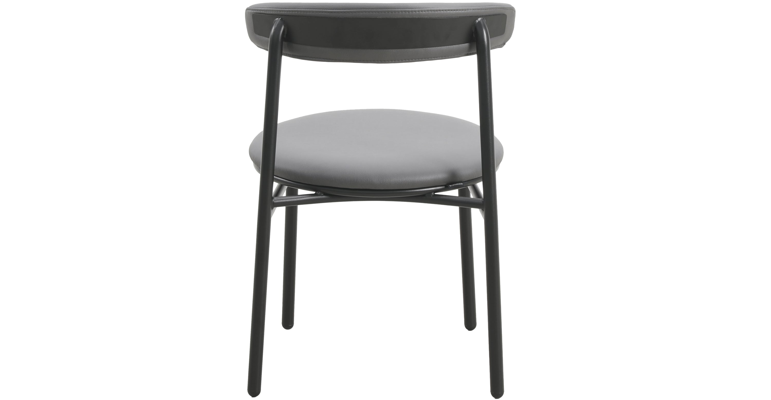 Lume Modern Dining Chair Upholstered in Polyester with Metal Legs