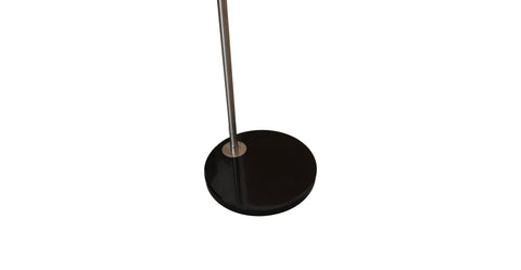 Arco Modern 76" Arched Floor Lamp: Black Marble Base & Metal Dome Shade