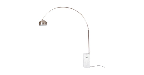 Arco Modern Floor Lamp with Marble Cube Base