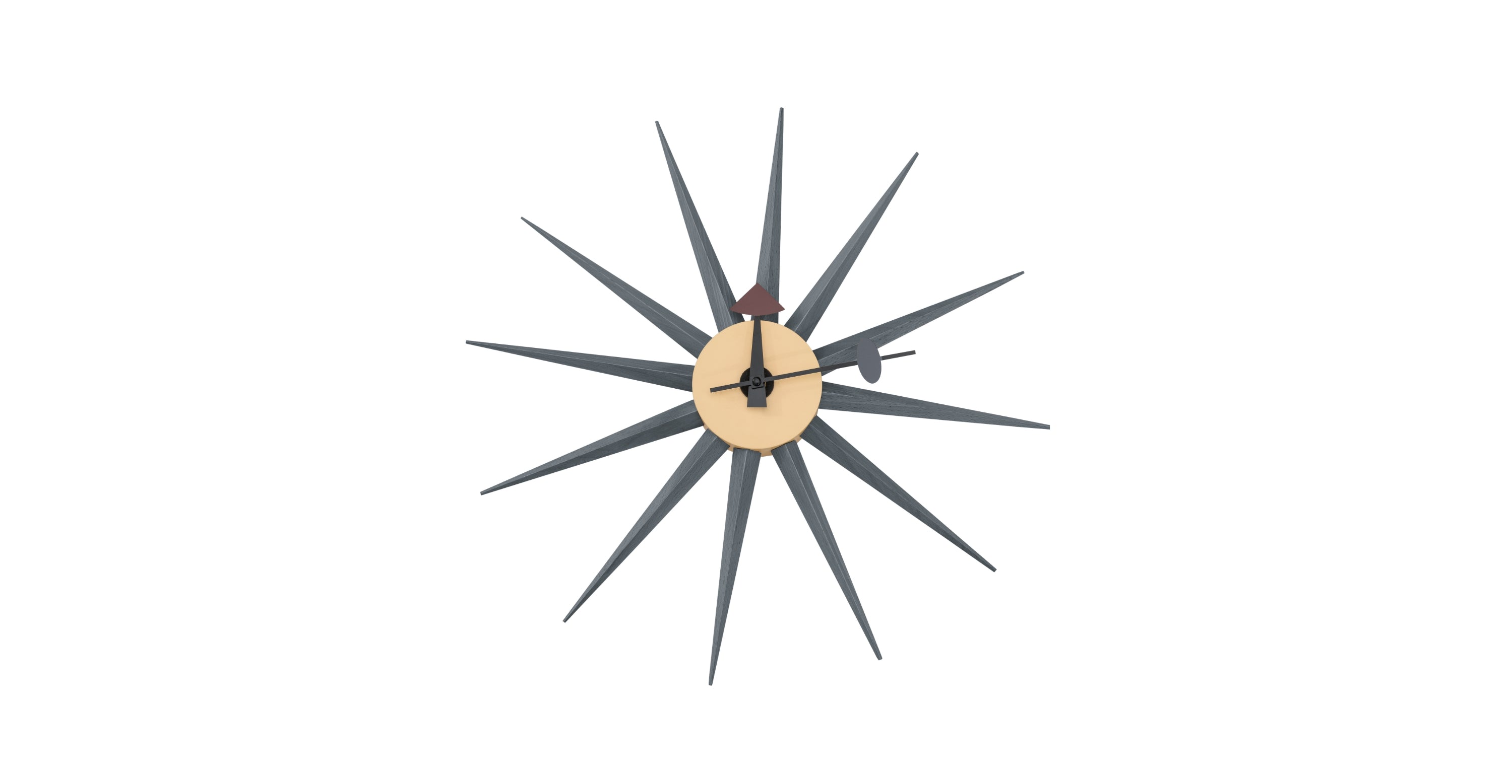 Maxi Modern Design Metal Star Silent Non-Ticking Wall Clock