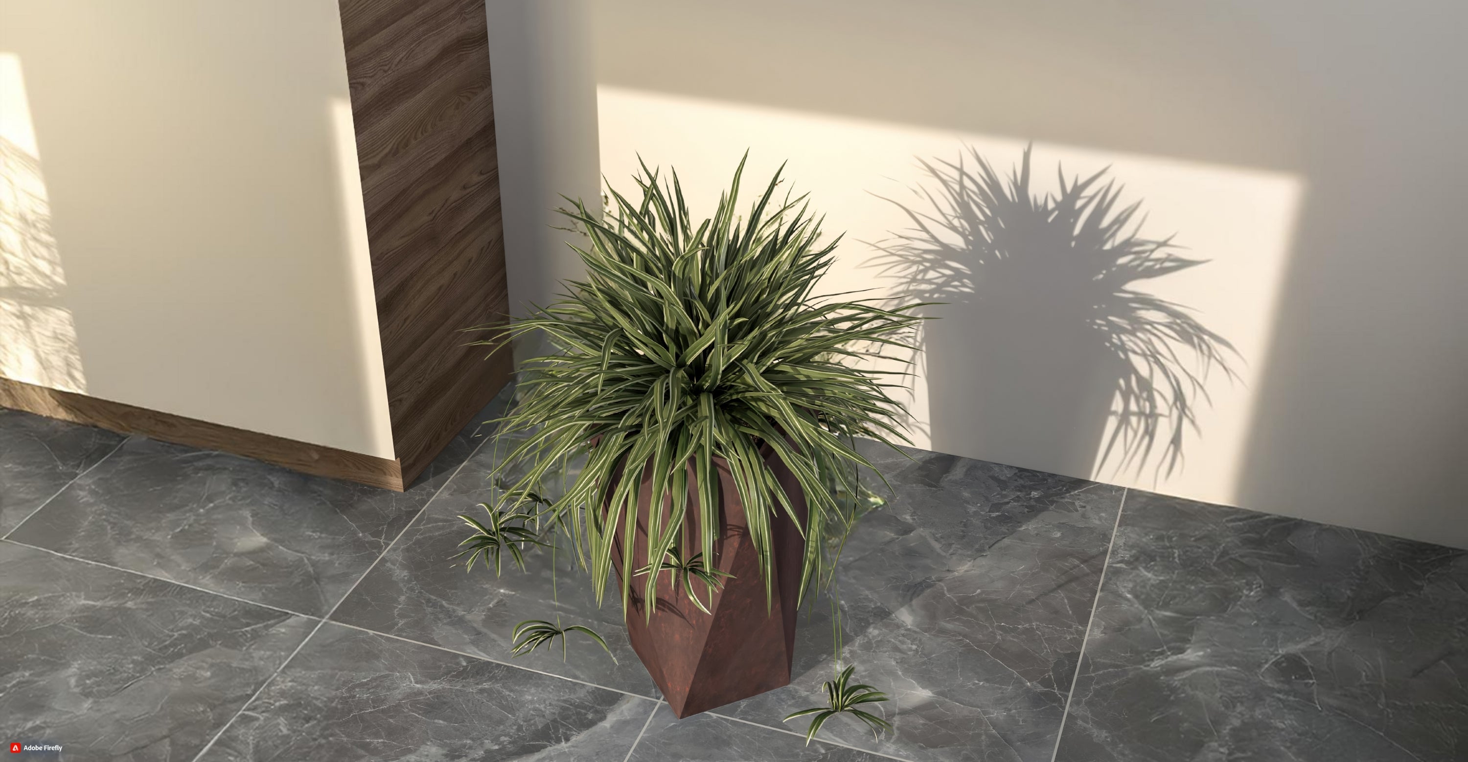 Aloe Tapered Square Fiberstone And MGO Clay Planter For Indoor And Outdoor