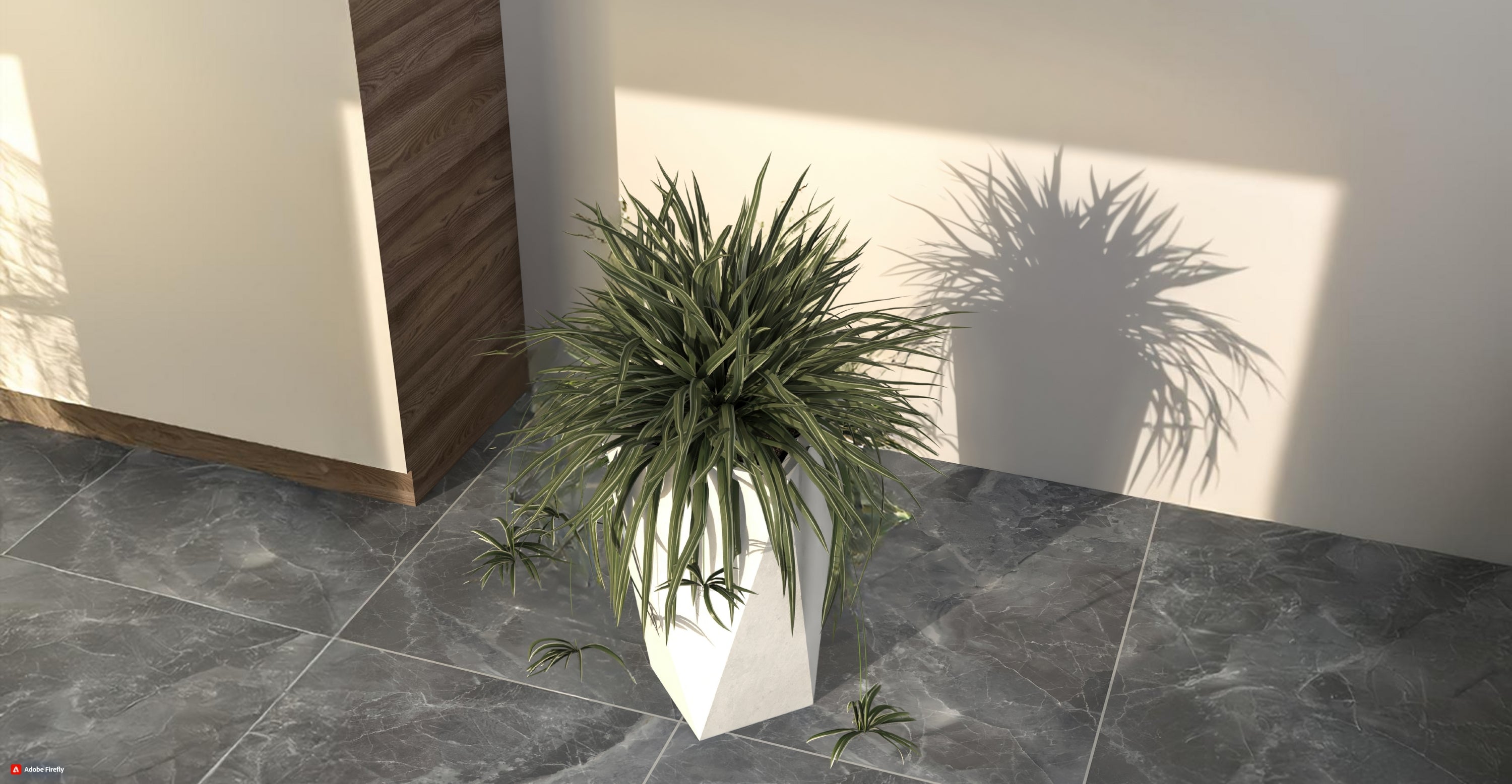 Aloe Tapered Square Fiberstone And MGO Clay Planter For Indoor And Outdoor