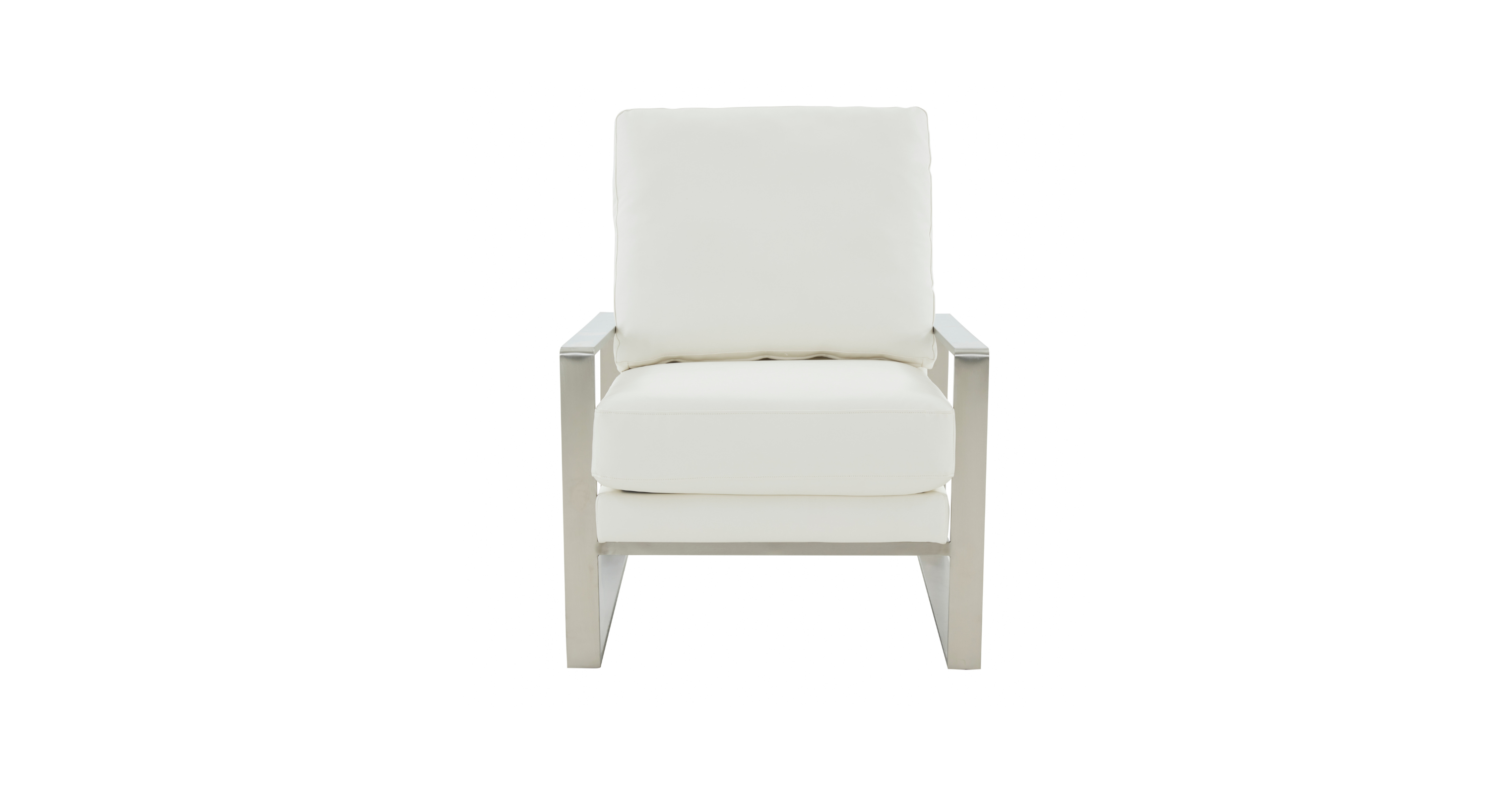 Jefferson Accent Armchair with Upholstered and Gold/Silver Metal Frame