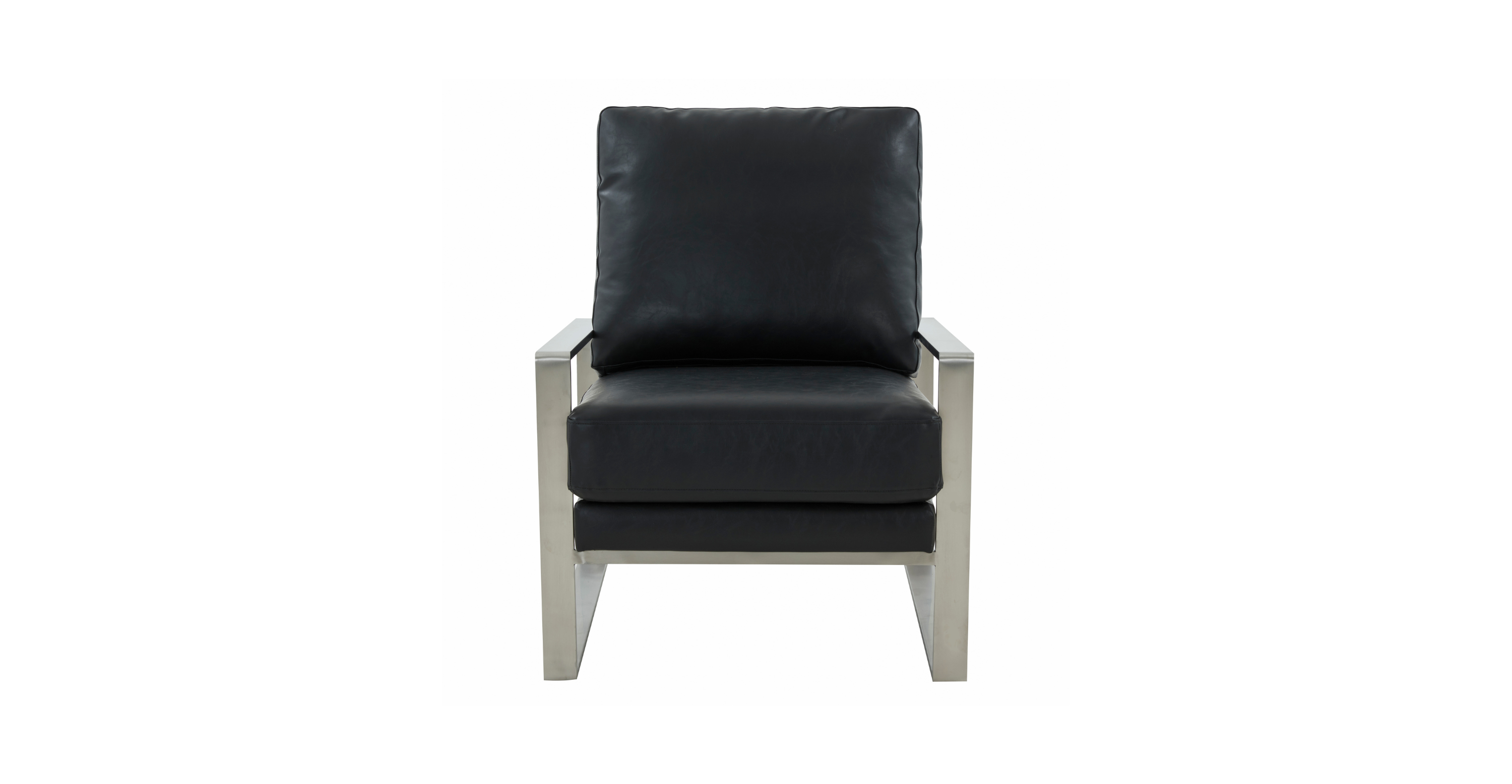 Jefferson Accent Armchair with Upholstered and Gold/Silver Metal Frame