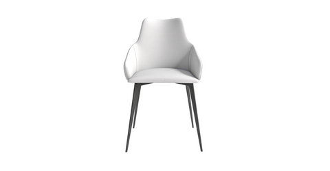 Sonnet Dining Chair Ergonomic Design with Upholstered Seating and Sturdy Iron Legs