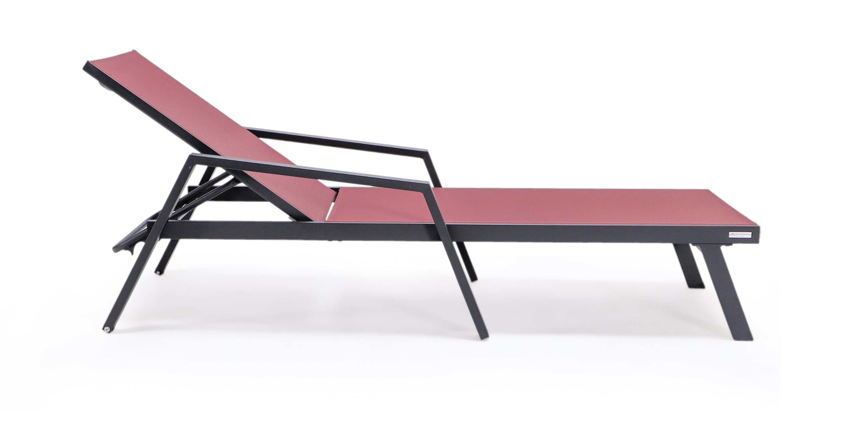 Marlin Aluminum Outdoor Chaise Lounge Chair with Sling Fabric Seat