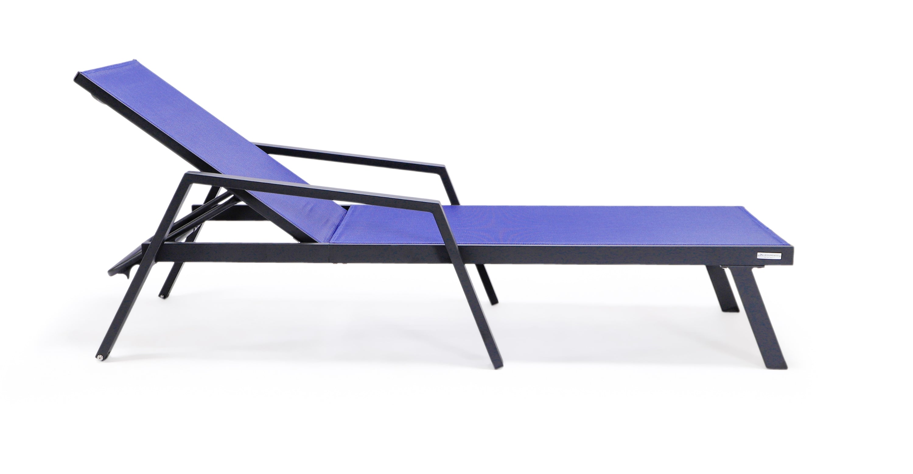 Marlin Aluminum Outdoor Chaise Lounge Chair with Sling Fabric Seat