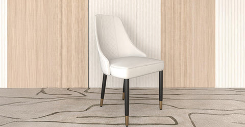 Allure Dining Chairs Fabric/Leather Seat and Back in Oak Wood