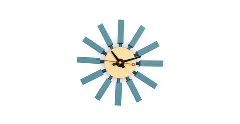 Vdara Modern Design Block Silent Non-Ticking Wall Clock