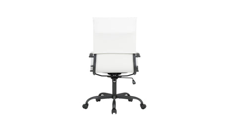 Harris Leather High-Back Adjustable  Office Conference Chair with Armrests