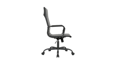 Harris Leather High-Back Adjustable  Office Conference Chair with Armrests