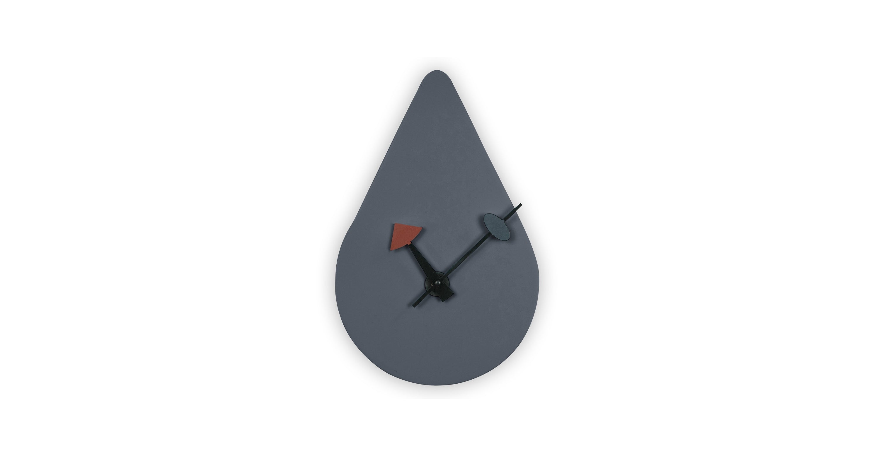 Manchester Modern Tear-Drop Silent Non-Ticking Wall Clock