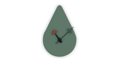 Manchester Modern Tear-Drop Silent Non-Ticking Wall Clock