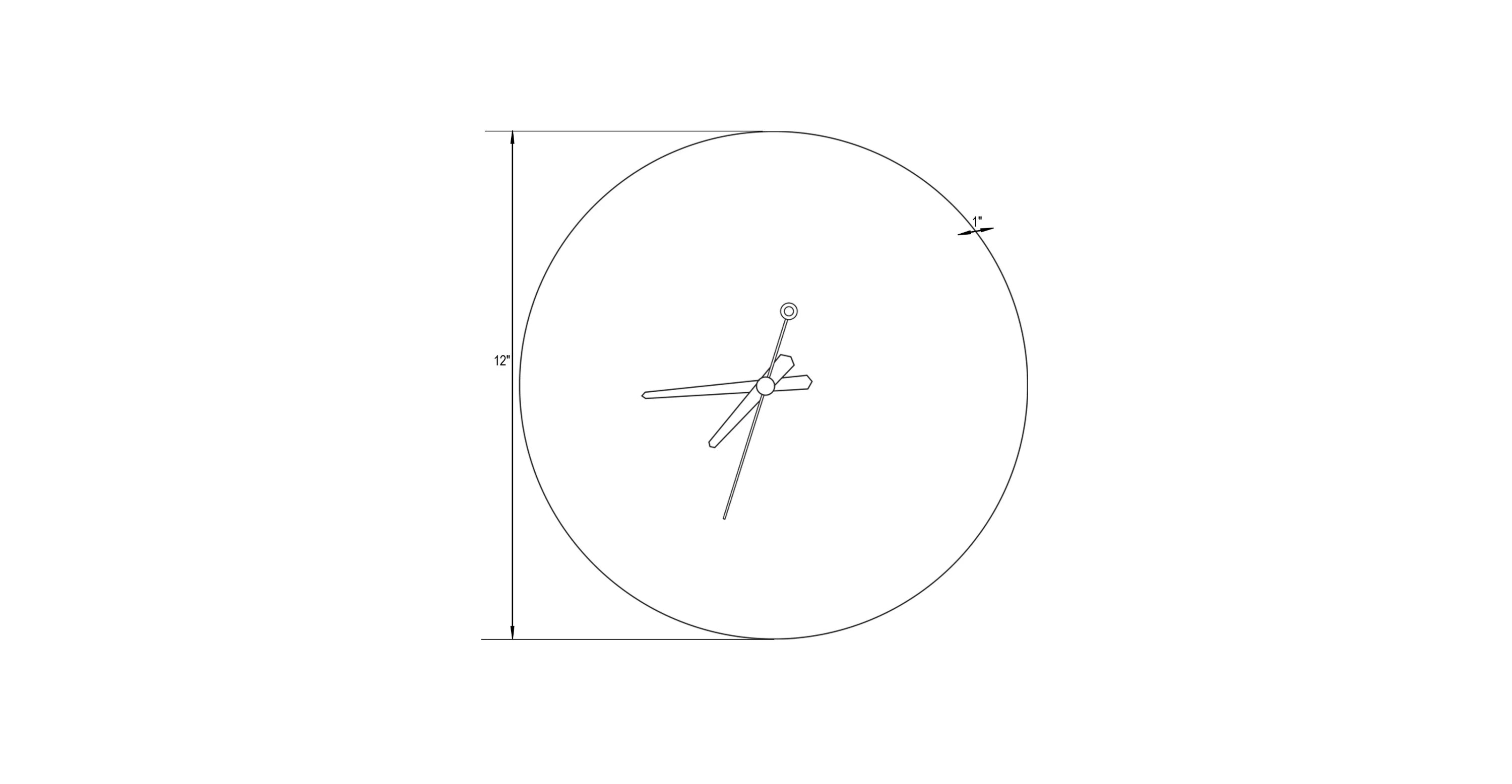 Manchester Modern Round Silent Non-Ticking Wall Clock