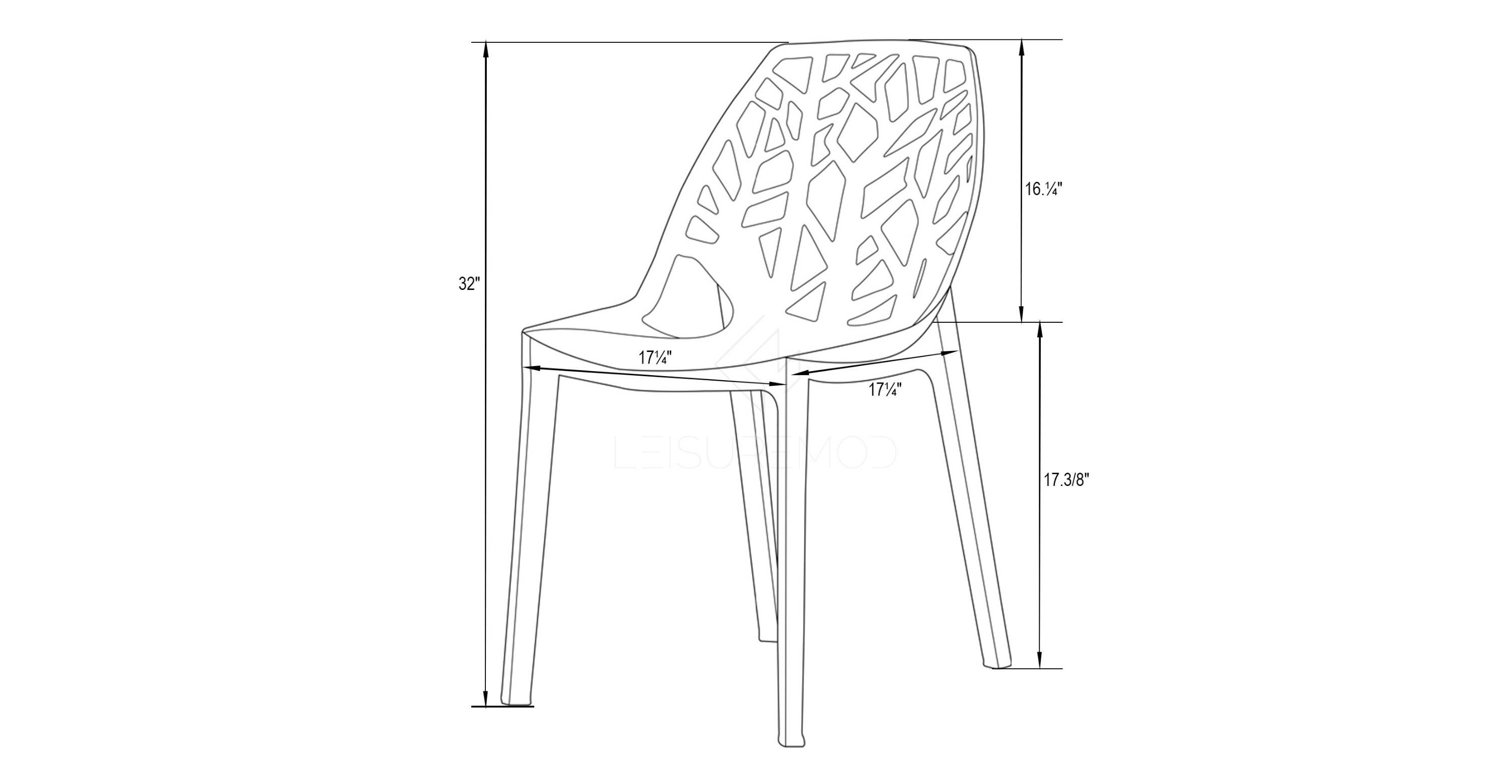 Cornelia Modern ABS Plastic Dining Side Chair