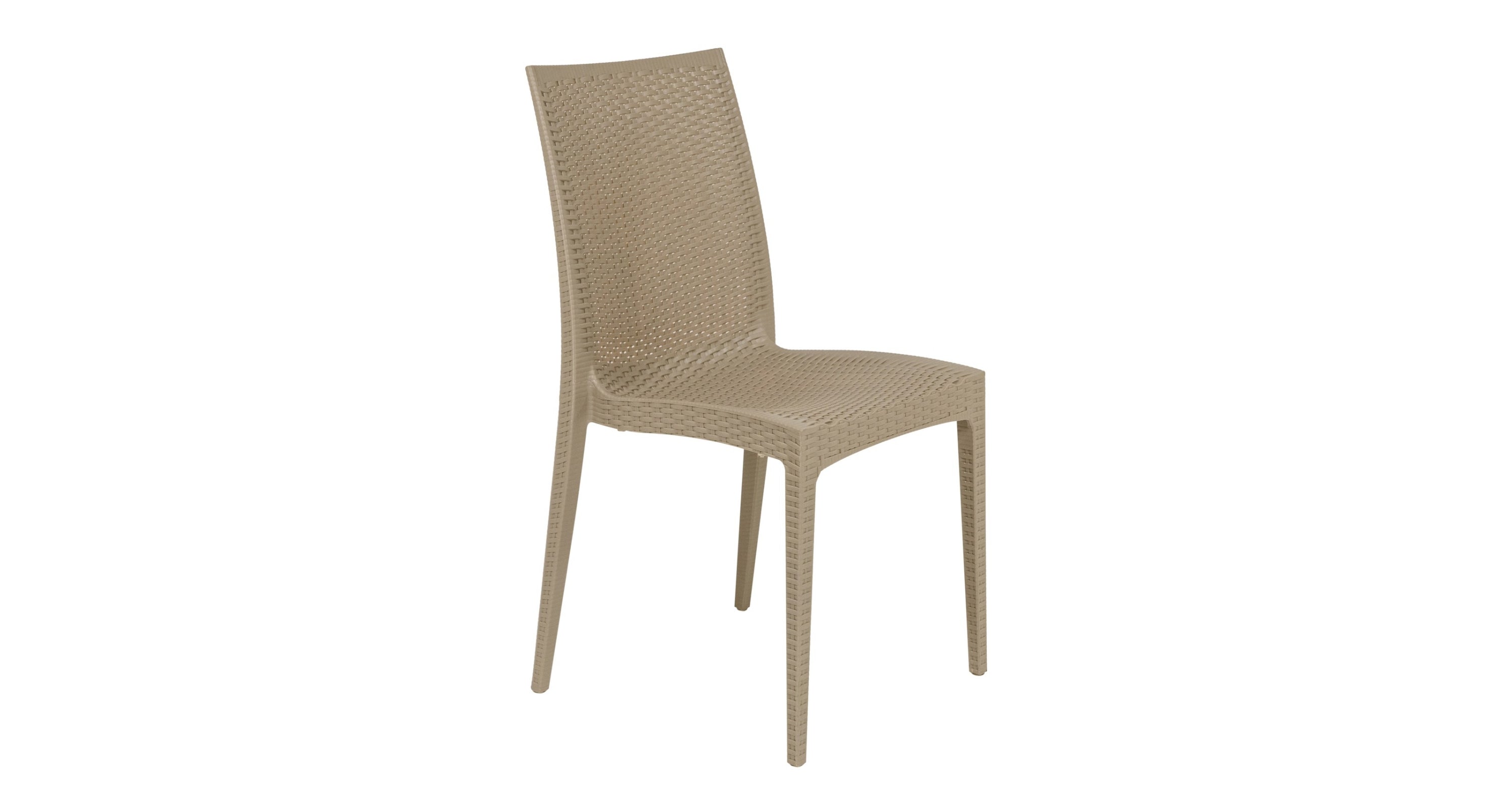 Mace Patio Outdoor Dining Chair with Weave Design in Polypropylene