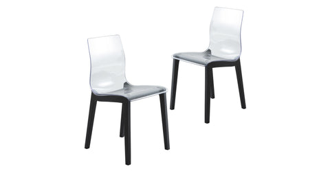 Marsden Modern Dining Side Chair with Beech Wood Legs, Set of 2