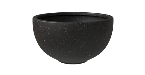 Iris Modern Round Planter Pot in Fiberstone and Clay Weather Resistant Design