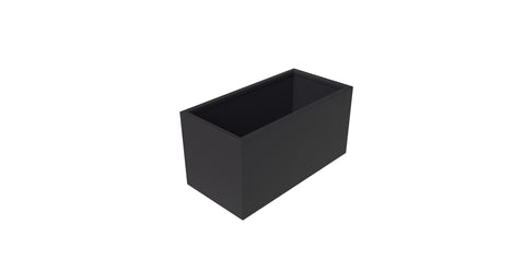 Bloom Mid-Century Modern Rectangular Fiberstone and MGO Clay Planter for Indoor and Outdoor