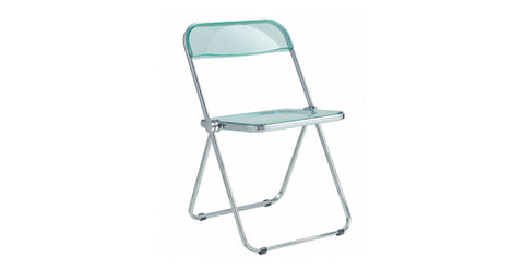 Lawrence Acrylic Folding Chair With Metal Frame