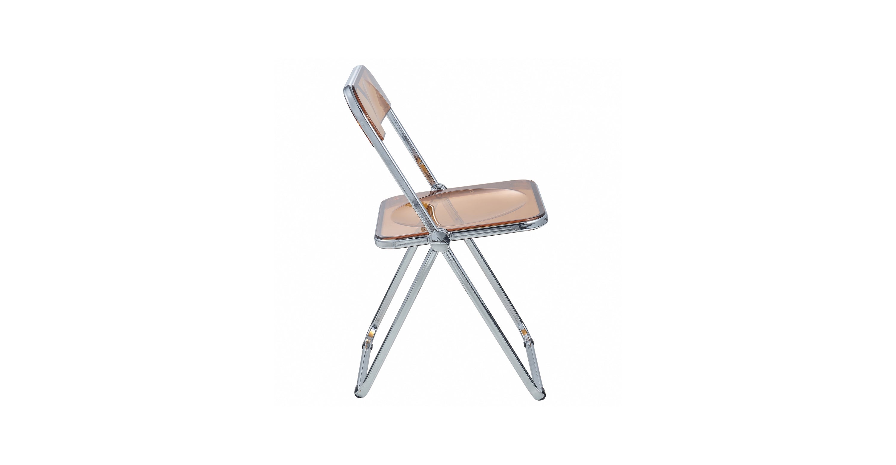 Lawrence Acrylic Folding Chair With Metal Frame