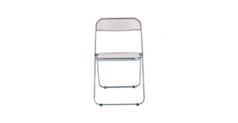 Lawrence Acrylic Folding Chair With Metal Frame