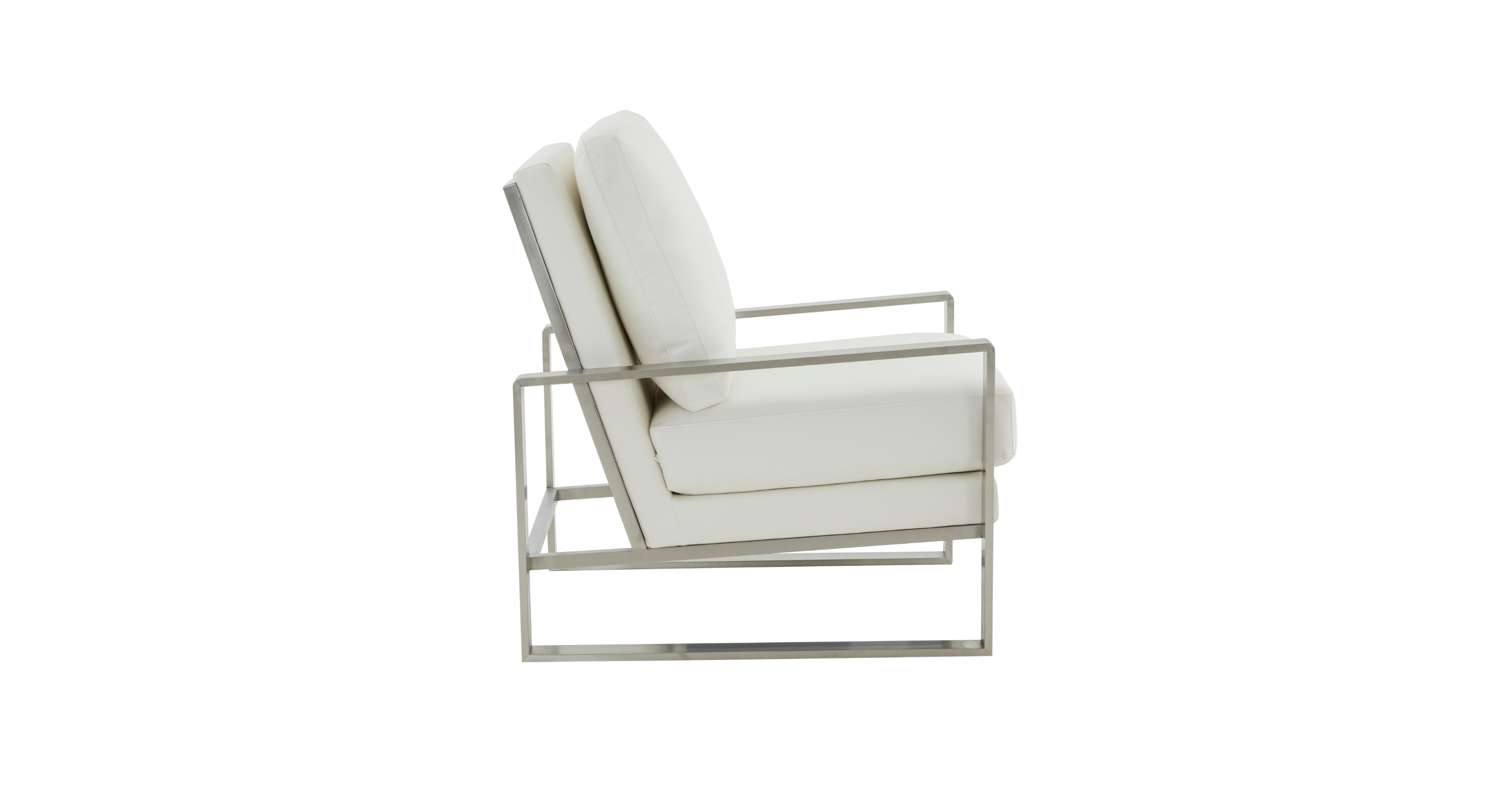 Jefferson Accent Armchair with Upholstered and Gold/Silver Metal Frame