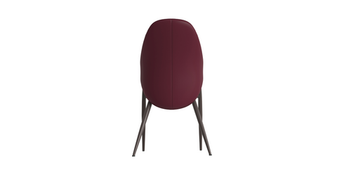 Sante Upholstered PU Leather Dining Chair with Iron Legs