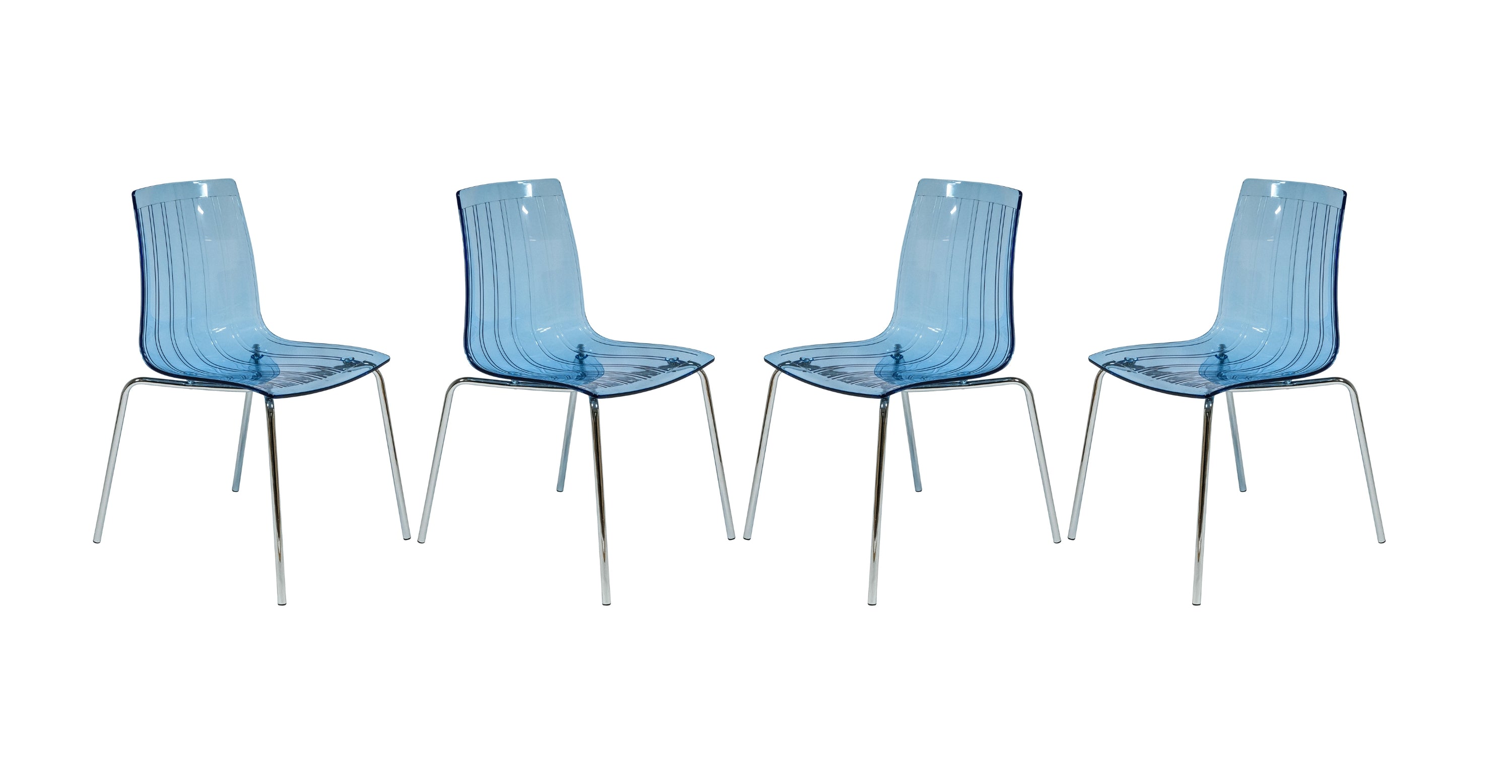 Ralph Dining Chair in Clear Set of 4