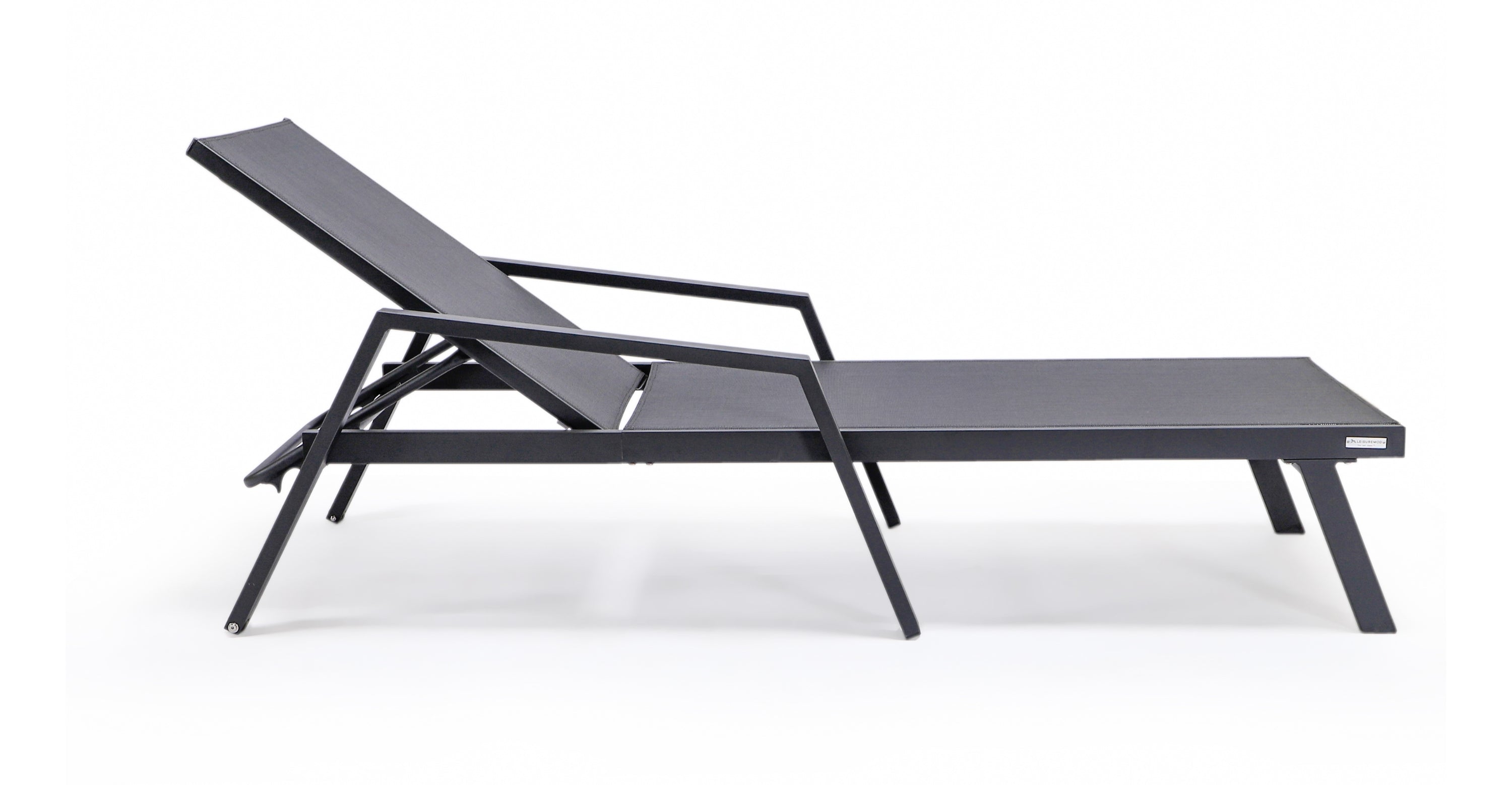 Marlin Aluminum Outdoor Chaise Lounge Chair with Sling Fabric Seat