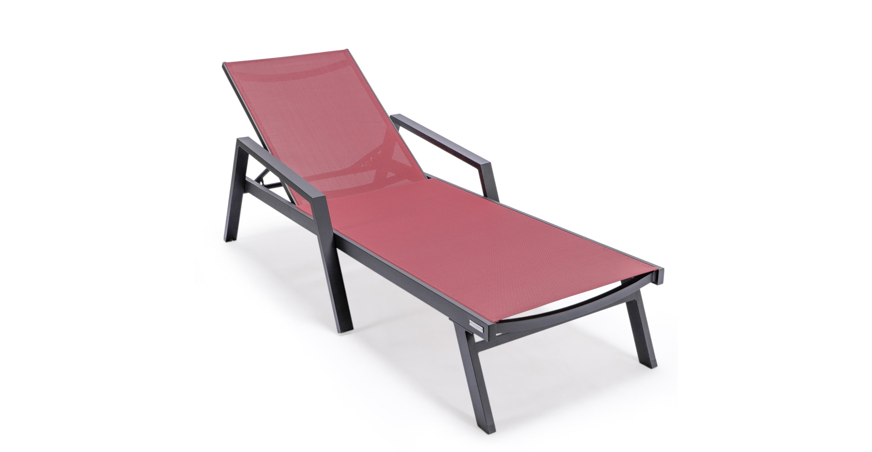 Marlin Aluminum Outdoor Chaise Lounge Chair with Sling Fabric Seat