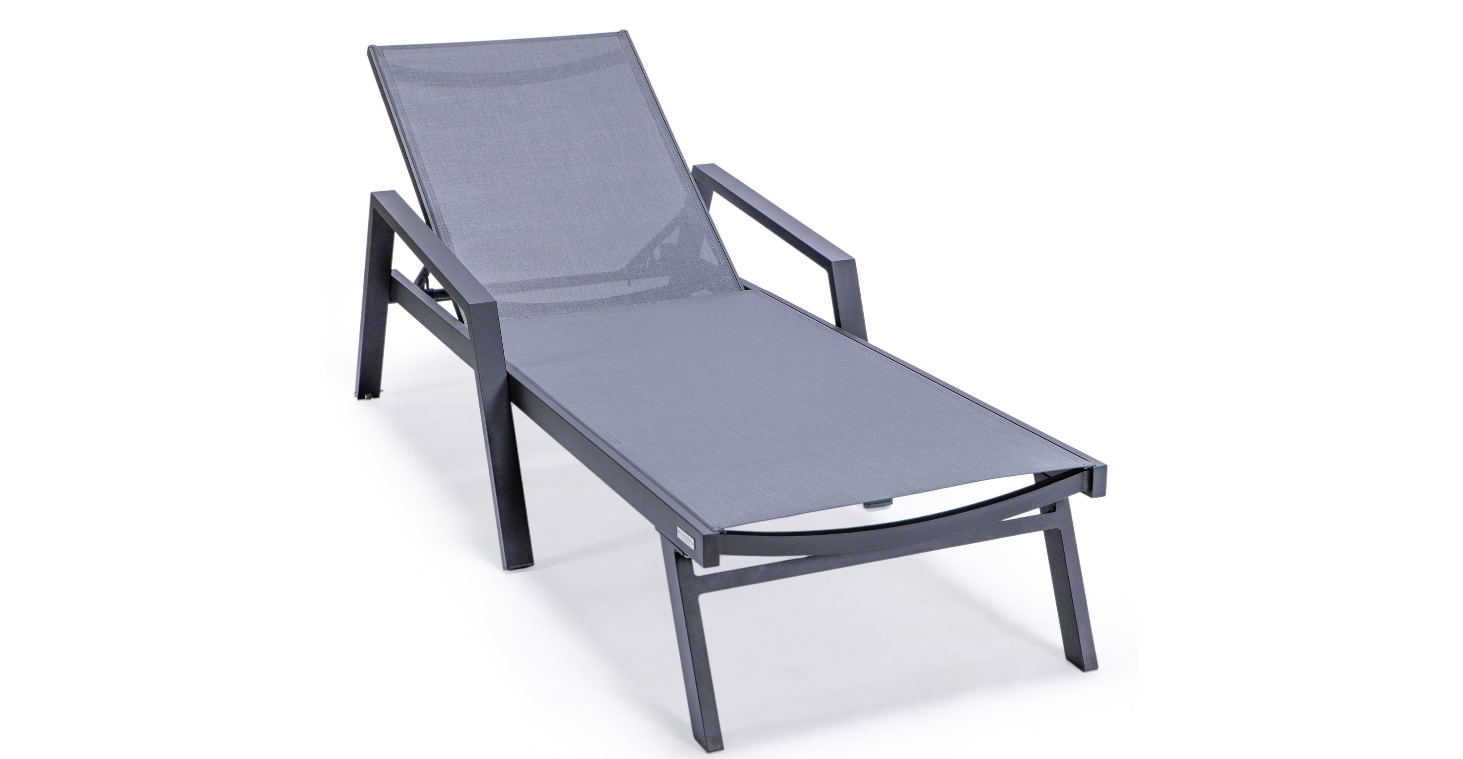 Marlin Aluminum Outdoor Chaise Lounge Chair with Sling Fabric Seat