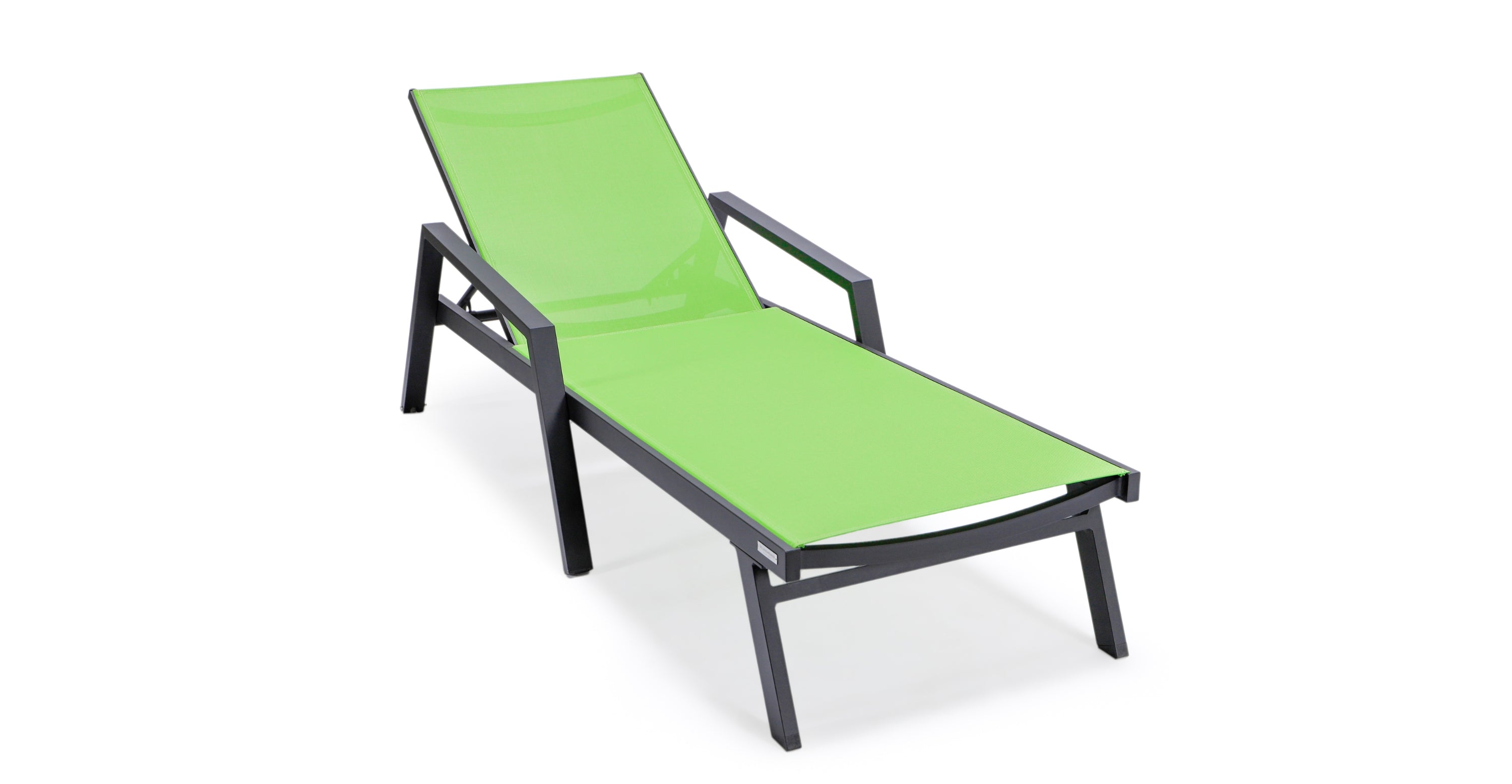 Marlin Aluminum Outdoor Chaise Lounge Chair with Sling Fabric Seat