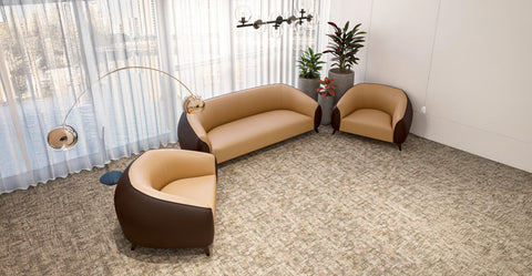 Opula 3-Piece Leather Sofa Set with Solid Wood Frame and Stainless Steel Legs