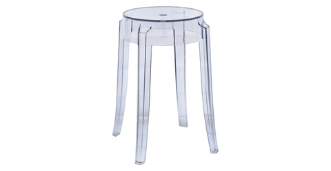 Averill Modern Plastic Dining Stool with Sturdy Seat and Legs Set of 2