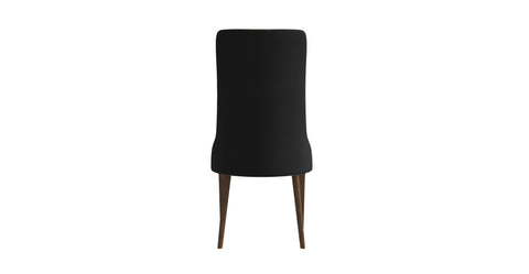 Elm Dining Chair with a Leather/Velvet Seat and a Two-Tone Color Design Backrest in Ash Wood