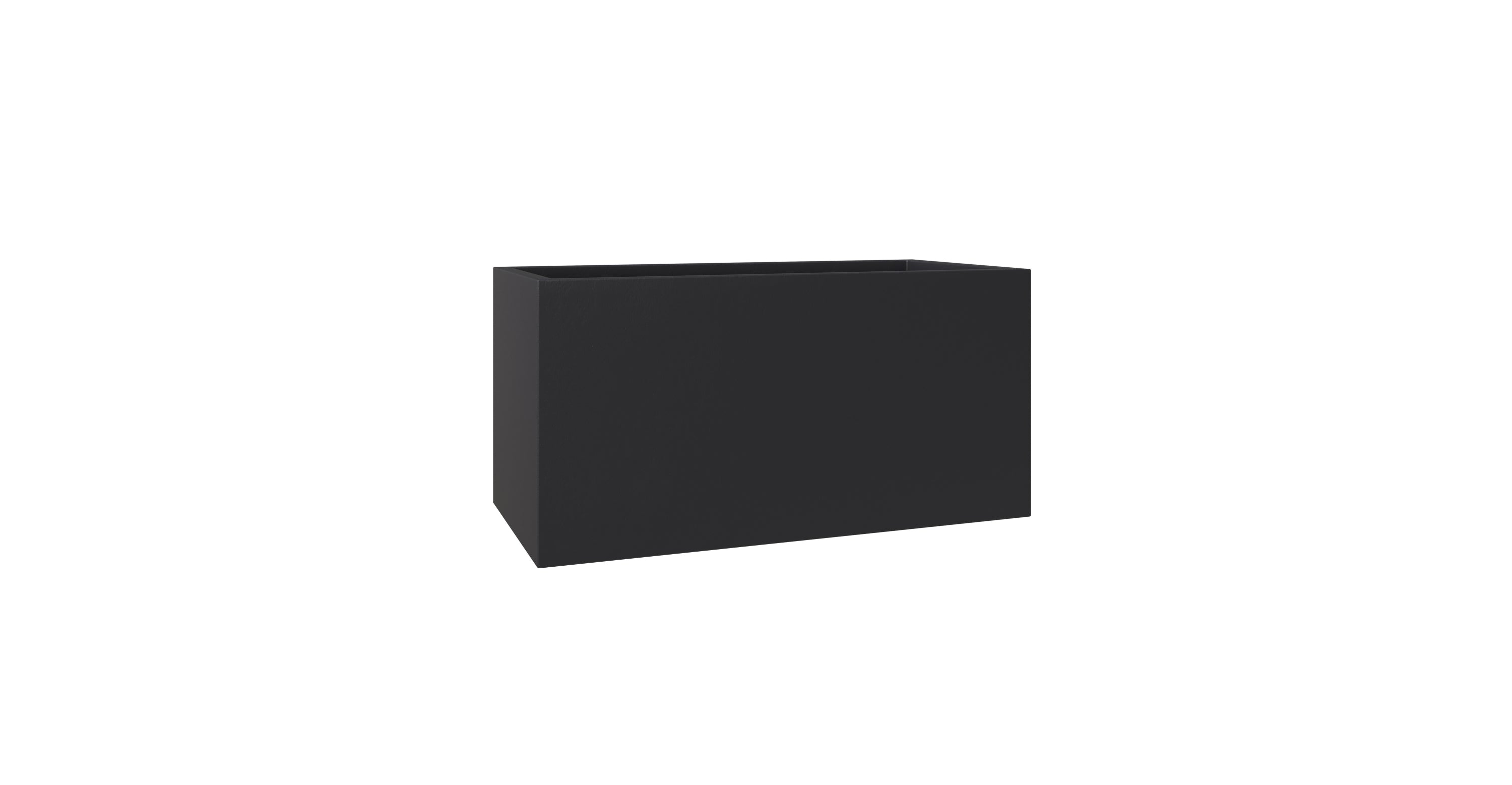 Bloom Mid-Century Modern Rectangular Fiberstone and MGO Clay Planter for Indoor and Outdoor