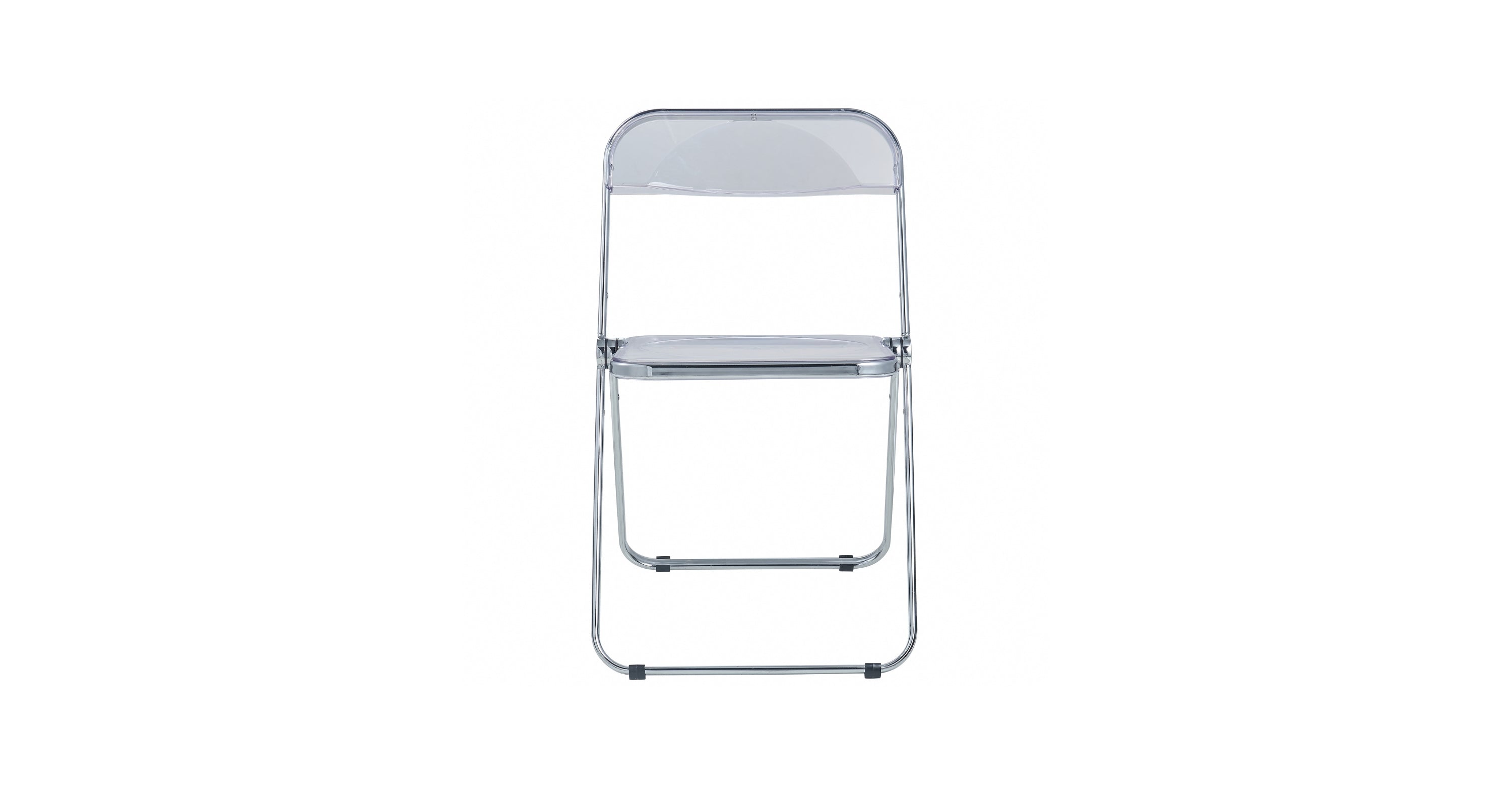 Lawrence Acrylic Folding Chair With Metal Frame