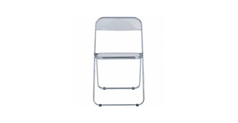 Lawrence Acrylic Folding Chair With Metal Frame