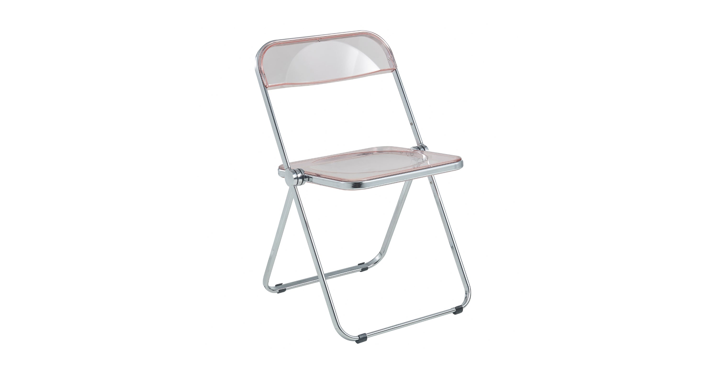 Lawrence Acrylic Folding Chair With Metal Frame