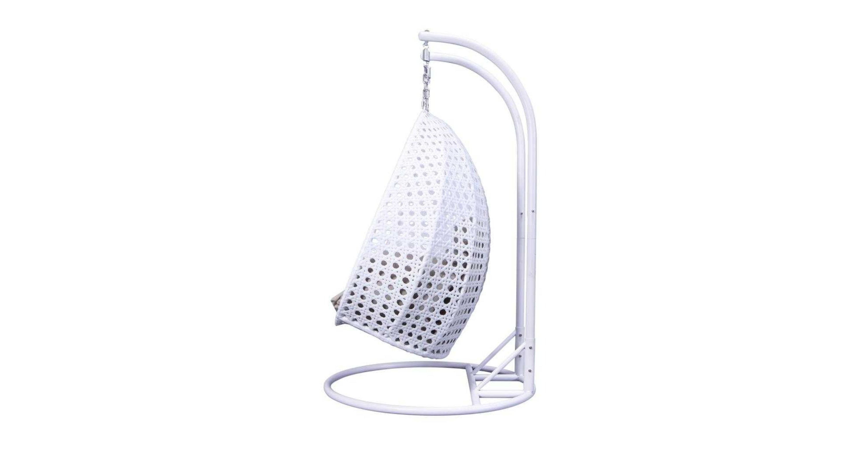 Wicker Hanging 2 person Egg Swing Chair With Outdoor Cover