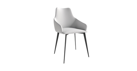 Sonnet Dining Chair Ergonomic Design with Upholstered Seating and Sturdy Iron Legs