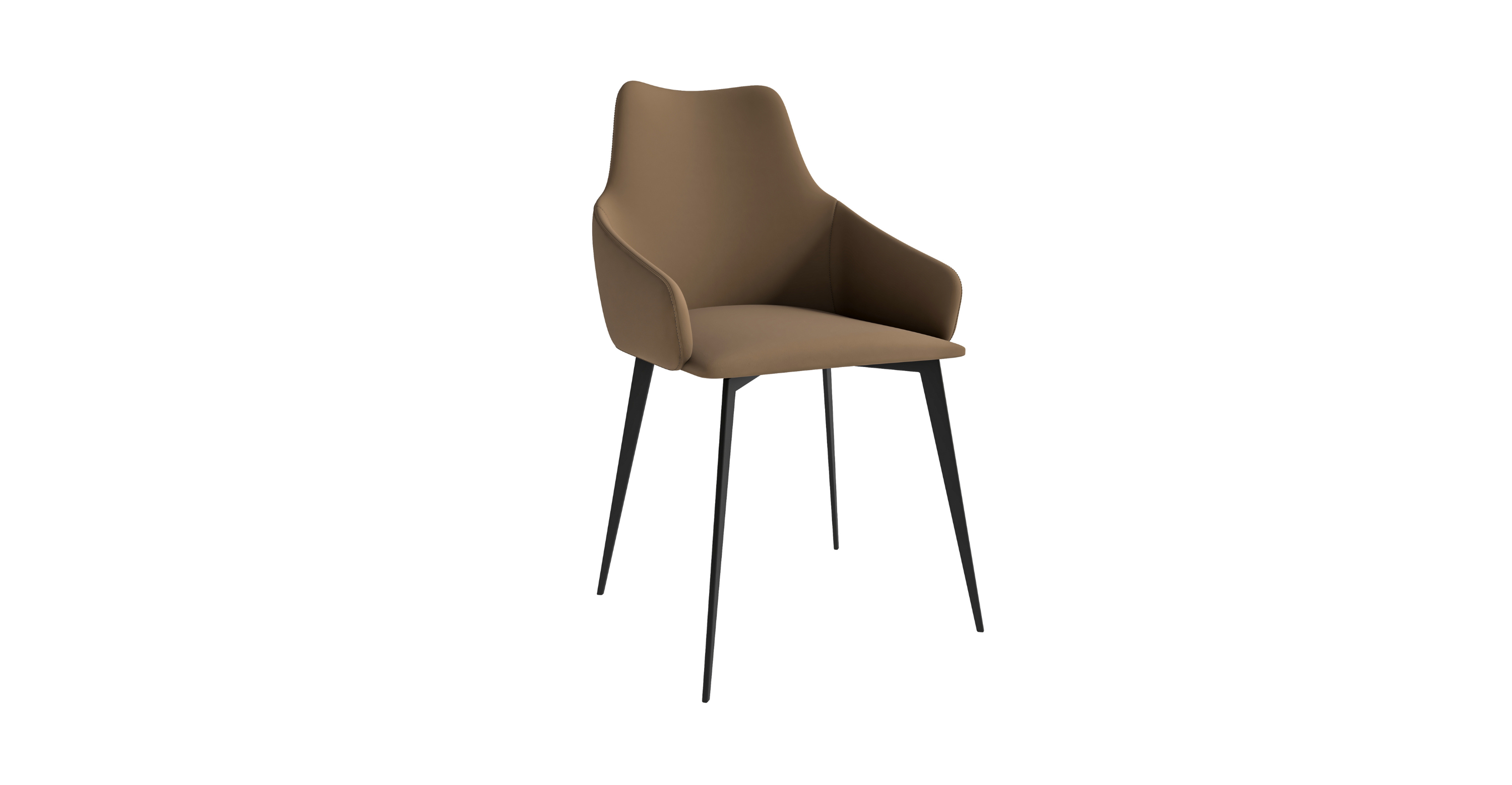 Sonnet Dining Chair Ergonomic Design with Upholstered Seating and Sturdy Iron Legs