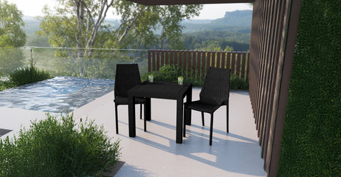 Kent Patio Outdoor Dining Chair Weave Design in Polypropylene