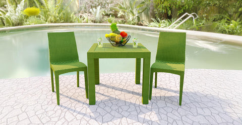 Mace Patio Outdoor Dining Chair with Weave Design in Polypropylene